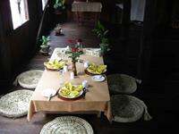 Traditional Burmese table setting experience at one of our traditional cooking classes.
